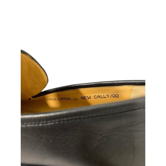 Bally Black Nevio Leather B Logo Buckle Dress Shoes Loafers Size US 10.5D - Picture 4 of 6